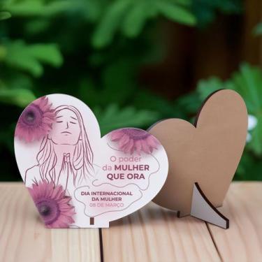 Imagem de Kit 15 Lembrancinhas Coração Dia Internacional das Mulheres - SignMaq,