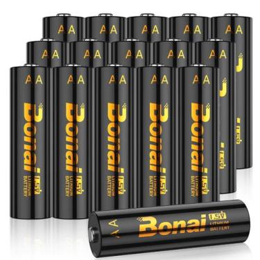 Imagem de Baterias de lítio BONAI AA 1.5V (pacote com 16)