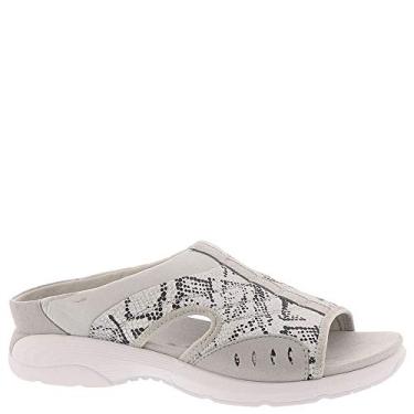 Imagem de Easy Spirit Sandália feminina Traciee Slide, Prata - cobra, 11 X-Wide