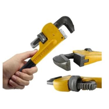 Imagem de Chave grifo tubo 10 polegadas hidraulica lavatorio mordente aco profis