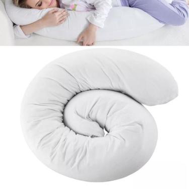 Imagem de Travesseiro De Corpo Anatômico Alivio Lombar Travesseiro Minhocão Fibr