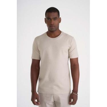 Imagem de Camiseta Docthos Relaxed Fit Manga Curta Texturizada, 040 areia, GG