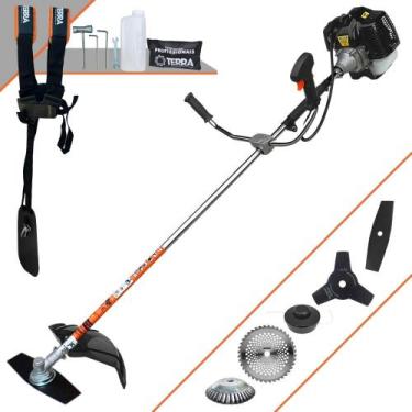 Imagem de Roçadeira Máquina de Cortar Grama Terra GRH-520 À Gasolina 2 Tempos 52