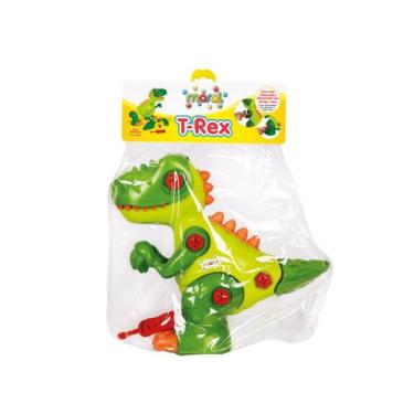 Imagem de Dinossauro T-Rex Maral Montar E Desmontar Brinquedo Educativo Criativo