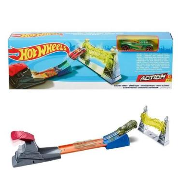 Imagem de Hot wheels action pista set de acrobacia torre elétrica - mattel fth80