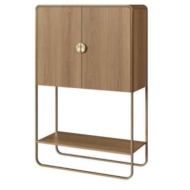 Imagem de Balcão Bar Orgânico Luna Artesano 90 cm (larg) em MDP Hanover Quatro P