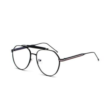 Imagem de HPIRME Armação de óculos de vidro transparente vintage feminino masculino uv400 (6)