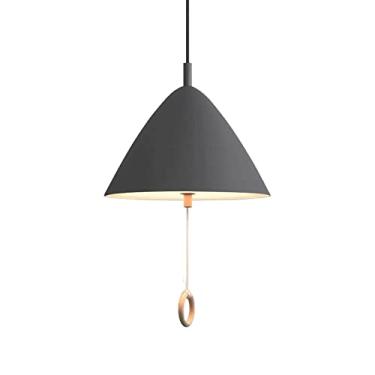Imagem de CHENKUI Lustres Macaron em forma de guarda-chuva abajur 2 - luz, metal industrial pendente cordão ajustável cores modernas decoração luminárias de teto para ilha de cozinha, quarto, sala de jantar