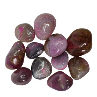 Imagem de Pedra Ágata Rosa 2 a 4 cm Rolada 250 gramas Natural