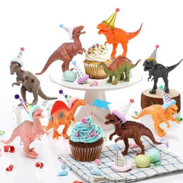 Imagem de Decorações de festa de aniversário de dinossauro Colingmill 18 unidade
