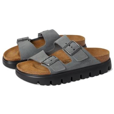 Imagem de Birkenstock Sandália feminina Arizona grossa, Cinza basalto, 9-9.5 Narrow