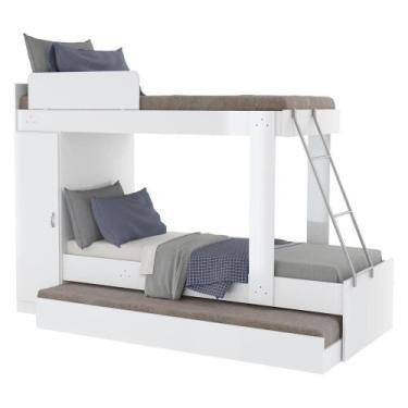 Imagem de Treliche Premium Solteiro para Colchão 188x78Cm Branco - MULTIMOVEIS