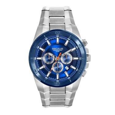 Imagem de Relógio Seculus Masculino Ref: 44319gpsvoa1 Cronógrafo Prateado