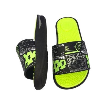 Imagem de Chinelo Slide Molekinho Preto E Amarelo - 41087-Masculino