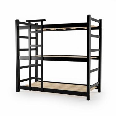 Imagem de Treliche De Madeira Maciça 5 X 9 Cor Preto - M.b Móveis