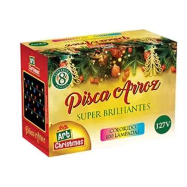 Imagem de Pisca Arroz Lâmpada Led Colorido 8 Funções Decoração Natal - Art Chrit
