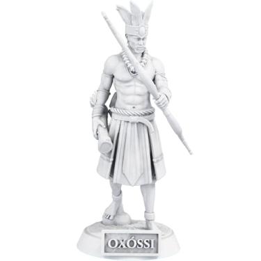 Imagem de Estátua Oxóssi Orixá da Caça - Umbanda Candomblé - Versão 2 (Cor Mármore)