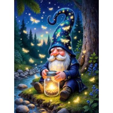 Imagem de Diymood Kits de pintura de arte de diamante 5D DIY para adultos, pintura com cenário de arte de diamante, broca completa, tela redonda, bordado, mosaico, iniciante, decoração de parede, presente 30,5