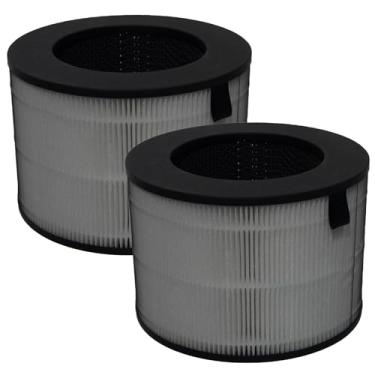 Imagem de Filtro U9CV2B para LG PuriCare AeroTower U9C Series U9CV2B U9CS1C U9CV1C | Pacote com 2 Ture HEPA 3 em 1 – Capaz de capturar fumaça, pelos de animais de estimação, ideal para casa e escritório