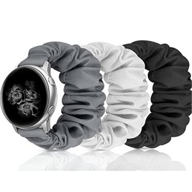 Imagem de Pulseiras elásticas de substituição para Samsung Galaxy Watch 4 5 Pro 6 7 Classic Galaxy Active 1 2 de 40 mm e 44 mm BWG-S de 20 mm e 22 mm
