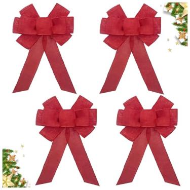 Imagem de K KIRKWOOD KITCHEN 4 peças grandes arcos magnéticos com placas adesivas - fita vermelha kit de decoração de férias