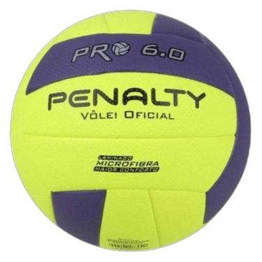 Imagem de Bola Penalty Volei 6 Pro X - Amarelo e Roxo, Amarelo e Roxo