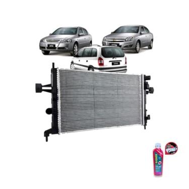 Imagem de Kit Radiador GM Astra Vectra 09> + Aditivo Radiador Radiex R1892 Rosa Pronto Uso