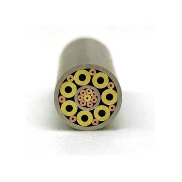 Imagem de Rebites De Mosaico Para Cabo De Faca, 8mm De Diâmetro - 1 Peça, 20 Designs Requintados, 9/39cm De Comprimento, Construção Em Aço, Latão E Cobre, Para Fabricação De Facas DIY(Pattern 2,39cm)