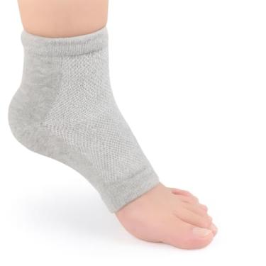 Imagem de 1 par de Meias de Gel de Silicone para Tratamento Dermatológico do Calcanhar — Hidratação Profunda e Amolecimento da Pele
