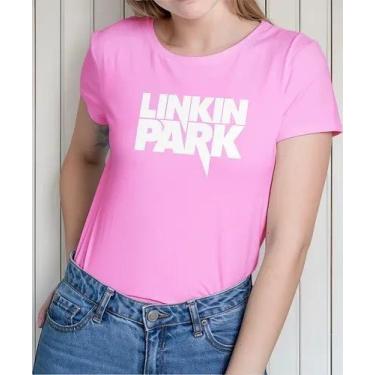 Imagem de Camiseta Camisa Adulto Feminina Masculina Algodão Banda de Rock Linkin