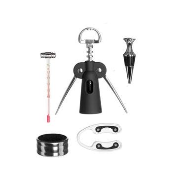 Imagem de Kit Para Vinho Em Inox Sommelier 5 Peças - Hauskraft