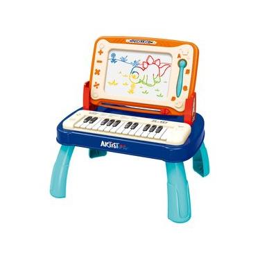 Imagem de Lousa Mágica Infantil Divertida com Piano Musical  Maxi Toys