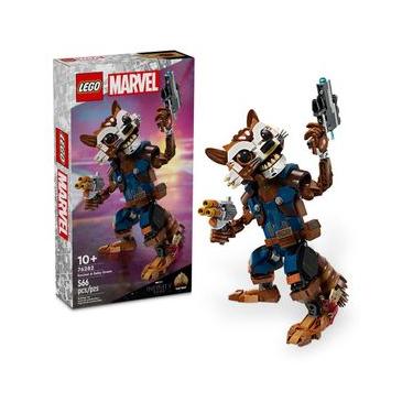 Imagem de LEGO SUPER HEROES MARVEL - ROCKET E BEBÊ GROOT - 76282