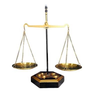 Imagem de Baoblaze Balança para exibição de joias Libras, organizador de cosméticos, decoração para escritório de advogado, balança da justiça para escritório de, Style a L