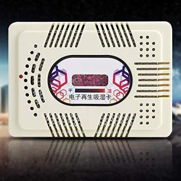 Imagem de GLOGLOW Desumidificador Mini Desumidificador Elétrico Reutilizável, Material de Sílica Gel, Branco, 16 W, Remoção de Umidade para Guarda-roupas e Armários, Eletrodomésticos de 5,43 X 3,86 X 1,34