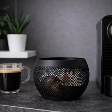 Imagem de Porta Cápsulas de Café, Design Redondo Moderno, Estilo Industrial, Material Resistente, Moderno, Cantinho do Café