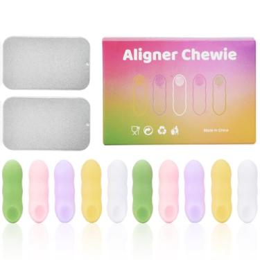 Imagem de Gaboolo Pacote com 10 Alinhadores, Chompers de Alinhador Bonitos Portáteis, Compatível com Aparelhos Invisalign, Alinhadores, Retentores (pacote com 10)