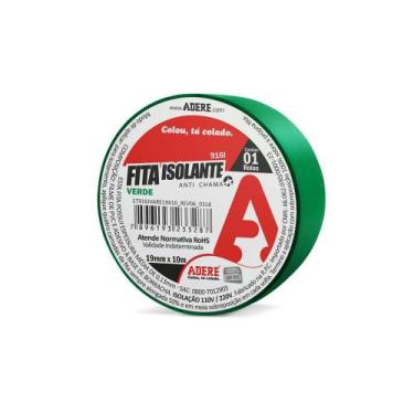 Imagem de Fita Isolante Adere Colorida 19Mmx10M Verde