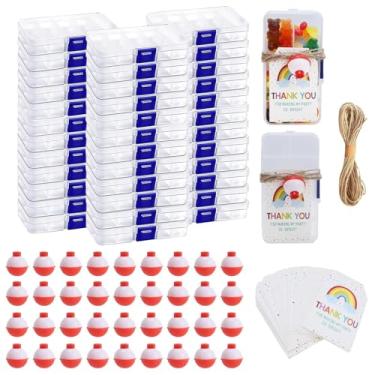 Imagem de 36 conjuntos de caixas de doces de pesca – adoráveis mini caixas de equipamentos para lembrancinhas de festa de aniversário, decorações de festa, suprimentos para reuniões de crianças e adultos |