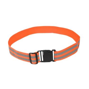 Imagem de Dynwave Cinto refletor ajustável de alta visibilidade para caminhadas, corridas noturnas e esportes infantis, Laranja