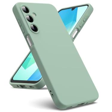 Imagem de Capa de telefone adequada para Samsung Galaxy A16 4G/5G [capa de silicone líquido] [interior de microfibra] capa de borracha silicone gel TPU líquido à prova de choque para Samsung Galaxy A16 4G/5G