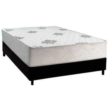 Imagem de Cama Box Casal + Colchão Ortopédico Inovaflex Comfort