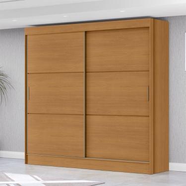 Imagem de Guarda-Roupa Casal Palermo 2 Portas 3 Gavetas Cinamomo - Mx Móveis