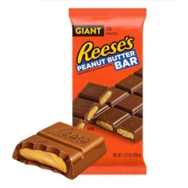 Imagem de Reeses Barra Chocolate Pasta De Amendoim Giant Bar 208g Importado - Re