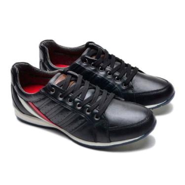 Imagem de Sapatenis Tenis Masculino Couro Netony, 42, Cobre