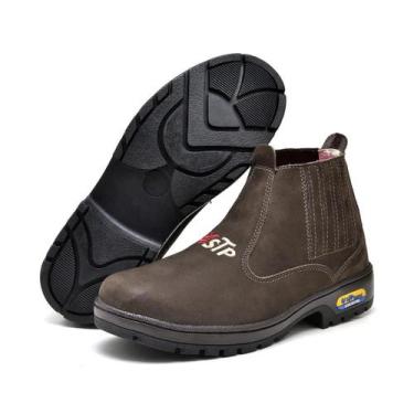 Imagem de Botina Agro de Trabalho Profissional Couro Nobuck Marrom - Bell Boots,