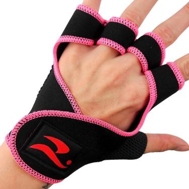 Imagem de Luva de Academia Treino Protetor de Palma Neoprene Supergrip Rosa-Unissex