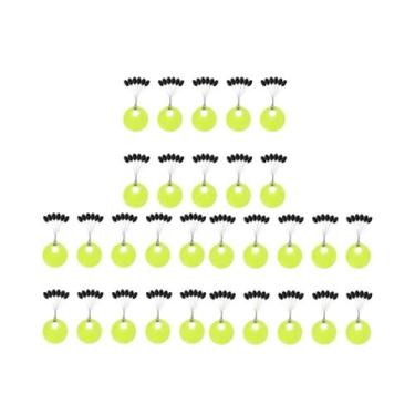 Imagem de Boia De Pesca Oval De Borracha Preta Com Stopper, 10-50 Grupos De Grão