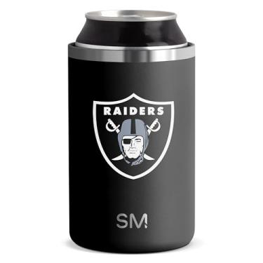 Imagem de Simple Modern NFL Las Vegas Raiders Cooler de lata isolado, para latas padrão – Cerveja, refrigerante, água brilhante e mais