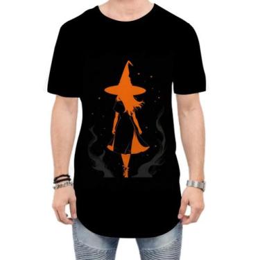 Imagem de Camiseta Longline Bruxa Halloween Laranja Festa 2 - Kasubeck Store, P